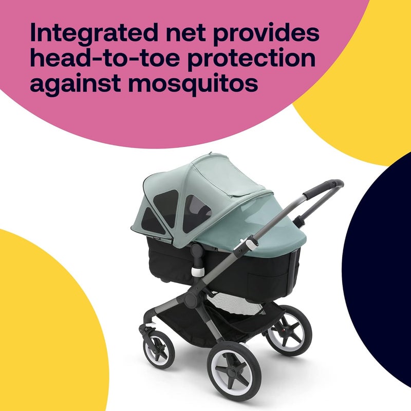 Bugaboo Breezy Sun Canopy with Ventilation Panels & Built-in Mosquito Net – Compatible with Fox, Kangaroo, Cameleon 3, and Lynx Strollers – UPF 50+ Fabric & Water-Repellent Protection - Image 5